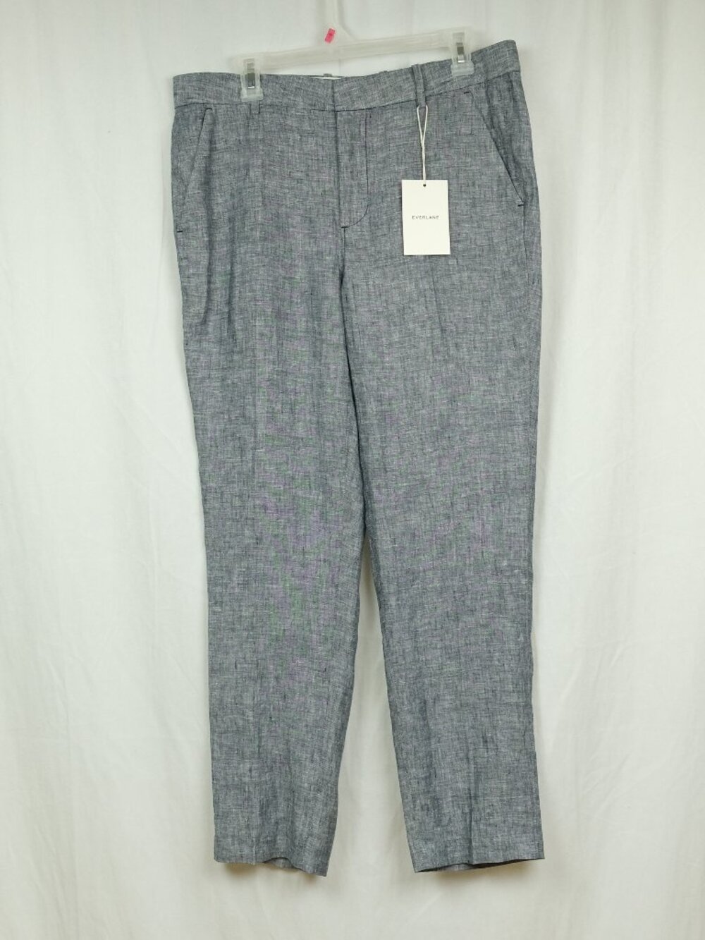 Everlane Linen Blend Ankle Pants Gray Size 32x30 Minimalist Workwear